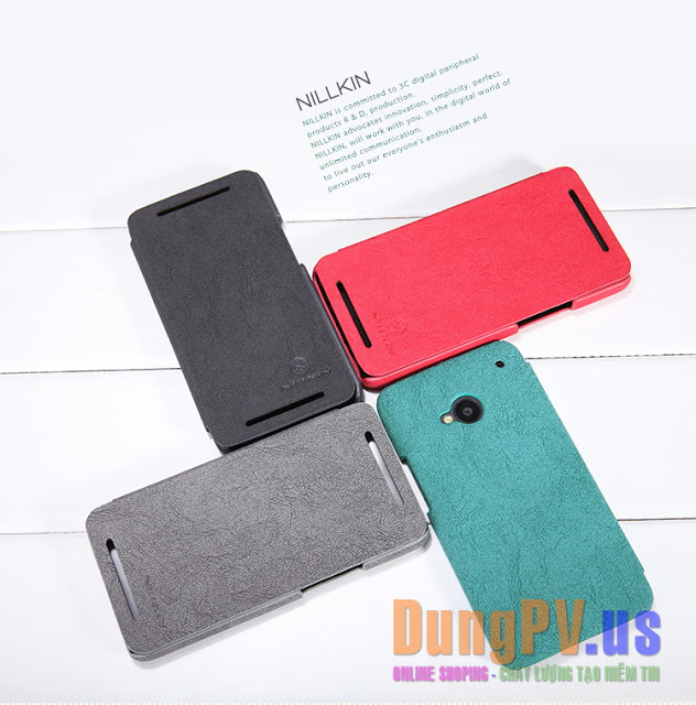 bao da htc one m7 nillkin da sần bao da htc one m7 nillkin da sần
