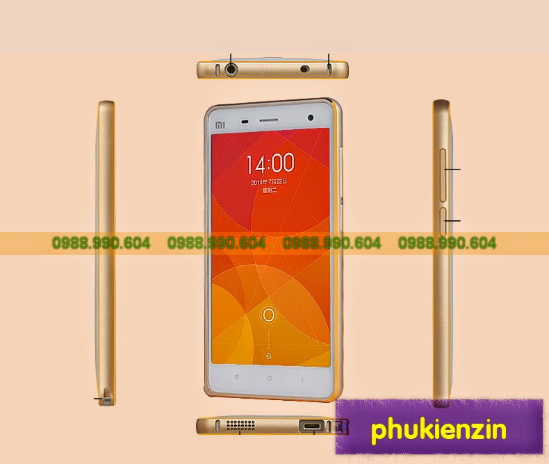 ốp viền kim loại xiaomi mi4 ốp viền kim loại xiaomi mi4
