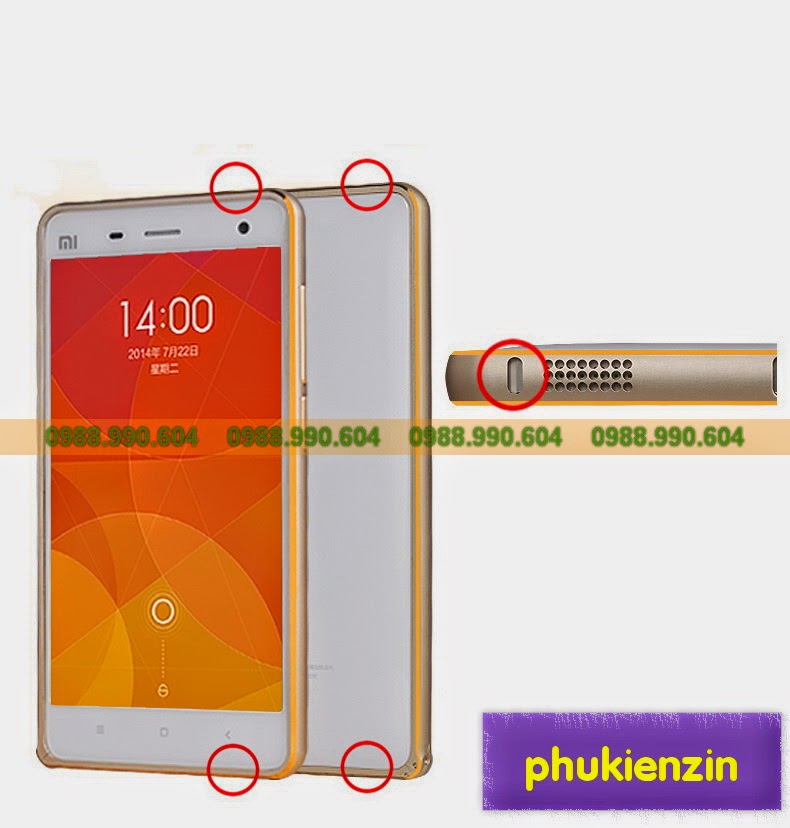 ốp viền kim loại xiaomi mi4 ốp viền kim loại xiaomi mi4