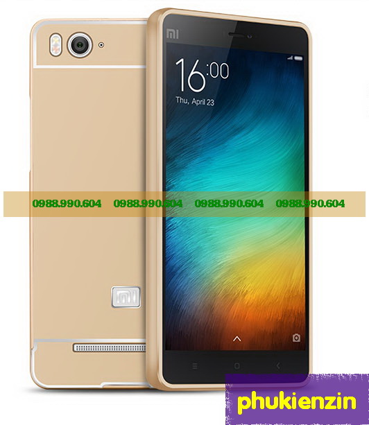 ốp lưng kèm ốp viền kiem loại điện thoại Xiaomi mi4i mi4c