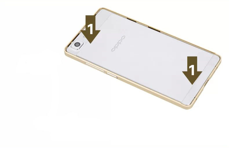 ốp lưng kèm viền kim loại Oppo R5