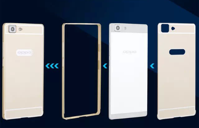 ốp lưng kèm viền kim loại Oppo R5