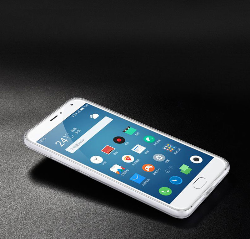 ốp lưng silicone trong suôt meizu Metal