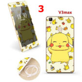 Combo ốp lưng + cường lực Vivo V3 Max full màn in hình 3D ngộ nghĩnh