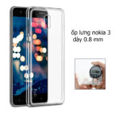 ốp lưng nokia 3 silicon trong suốt 3