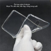 ốp lưng nokia 8 silicon dẻo trắng trong 6