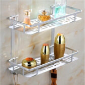 giá để đồ phòng tắm 2 tầng bằng nhôm cao cấp 3
