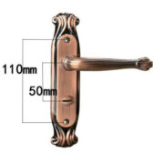 khóa cửa tay gạt mạ vàng đồng, khóa cửa tay cầm bằng thép