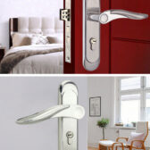 khóa cửa tay cầm inox, khóa cửa tay gạt thép không gỉ 3